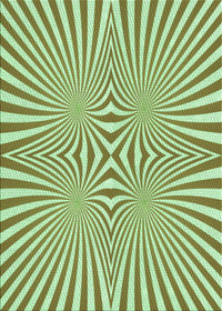 Machine Washable Transitional Light Green Rug, wshpat1740grn