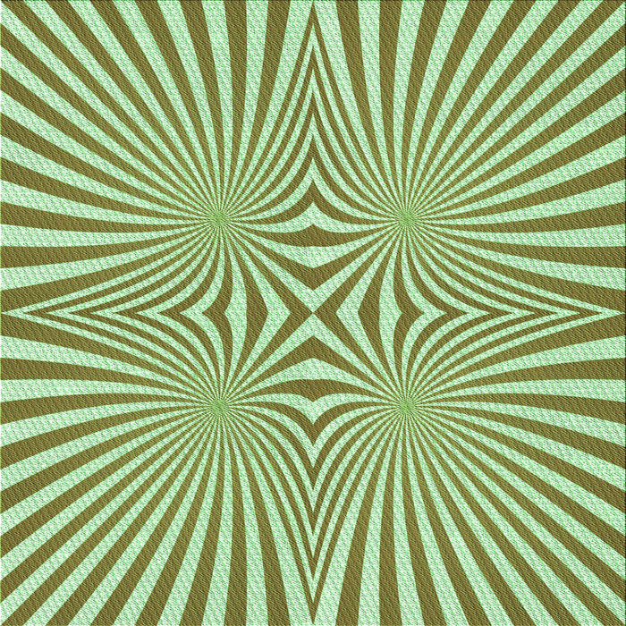 Round Machine Washable Transitional Light Green Rug, wshpat1740grn