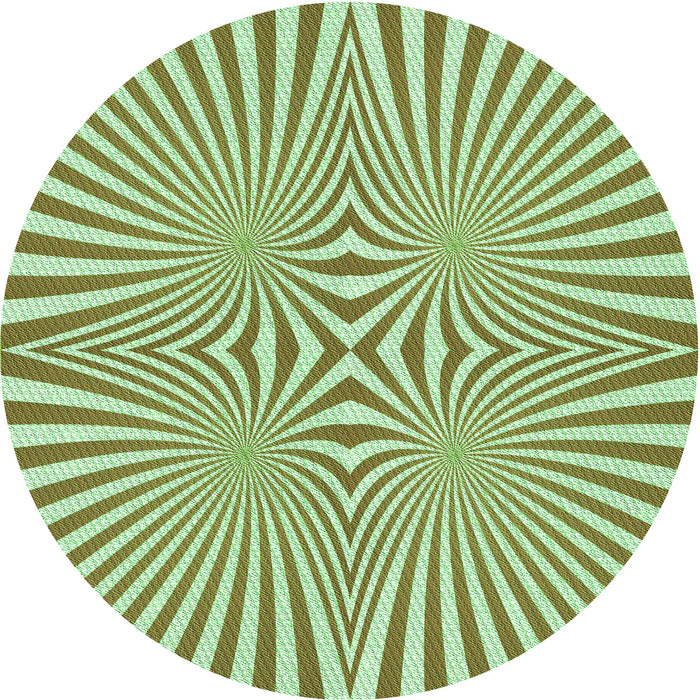 Square Patterned Light Green Rug, pat1740grn