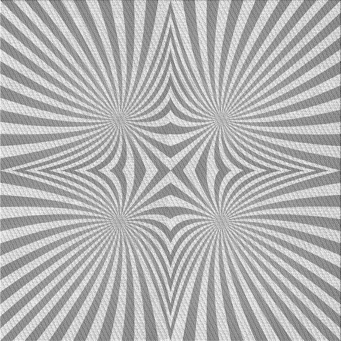 Round Patterned Gunmetal Gray Rug, pat1740gry