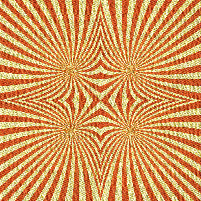 Round Patterned Scarlet Red Rug, pat1740yw