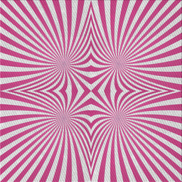Sideview of Machine Washable Transitional Deep Pink Rug, wshpat1740