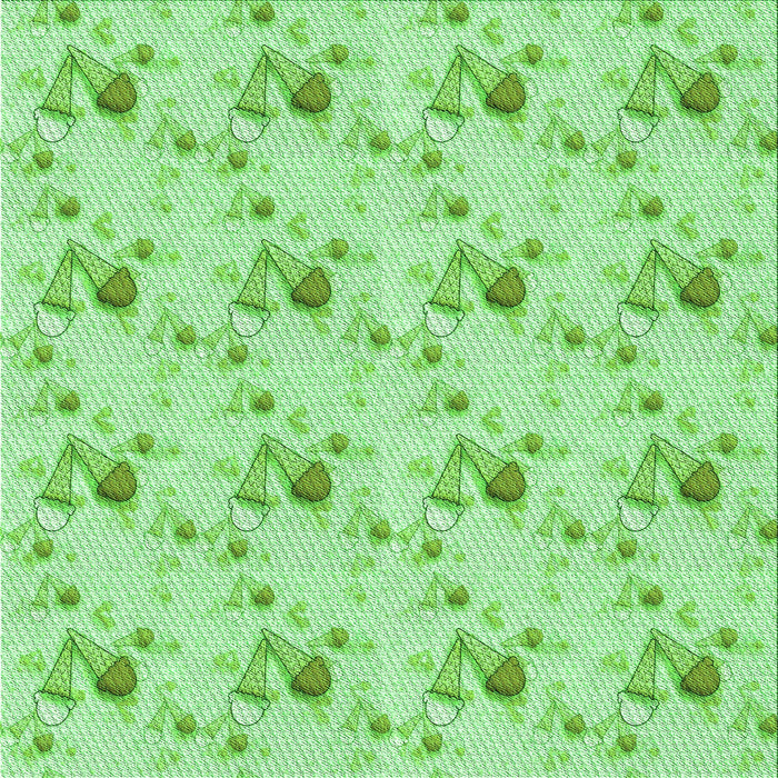 Round Machine Washable Transitional Jade Green Rug, wshpat1741grn