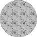 Square Patterned Gray Rug, pat1741gry