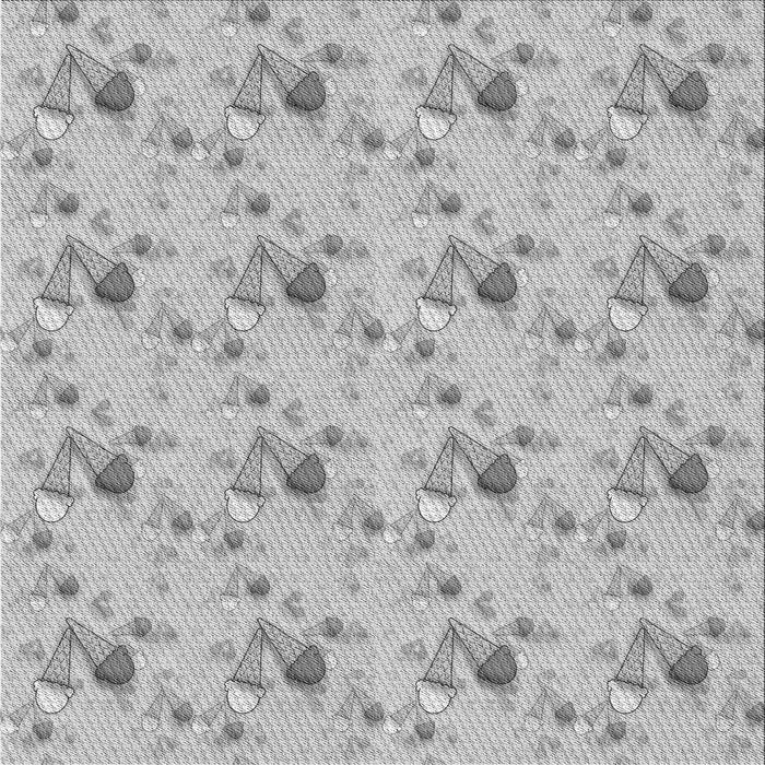 Round Machine Washable Transitional Gray Rug, wshpat1741gry