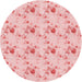 Square Patterned Pink Rug, pat1741rd