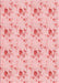 Machine Washable Transitional Pink Rug, wshpat1741rd