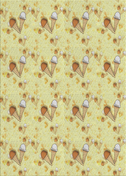 Machine Washable Transitional Caramel Brown Rug, wshpat1741