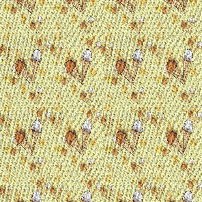 Patterned Caramel Brown Novelty Rug, pat1741