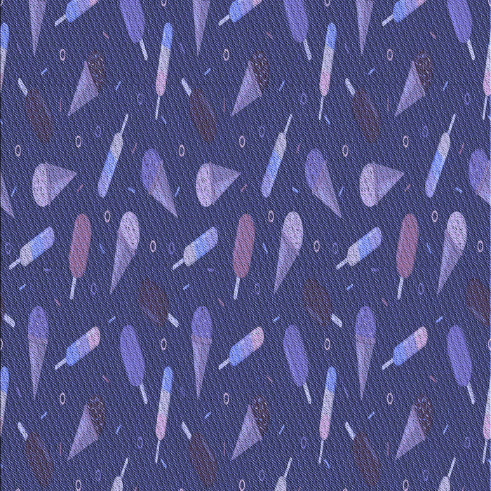 Patterned Blue Rug, pat1742blu