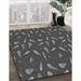 Machine Washable Transitional Platinum Gray Rug in a Family Room, wshpat1742gry