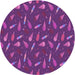 Square Machine Washable Transitional Dark Magenta Purple Rug in a Living Room, wshpat1742pur