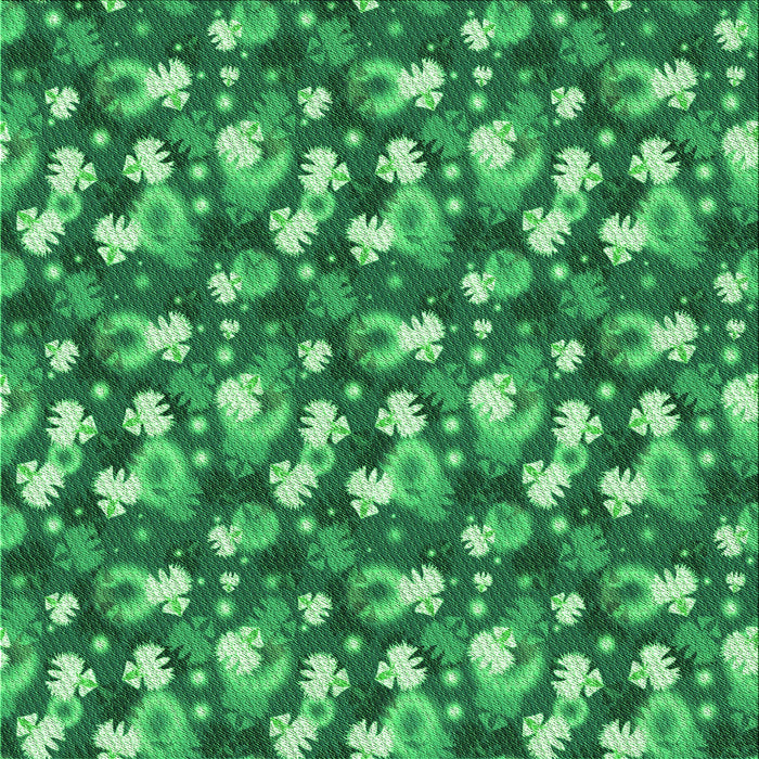 Round Patterned Forest Green Rug, pat1743grn