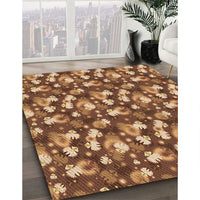 Patterned Orange Rug, pat1743org