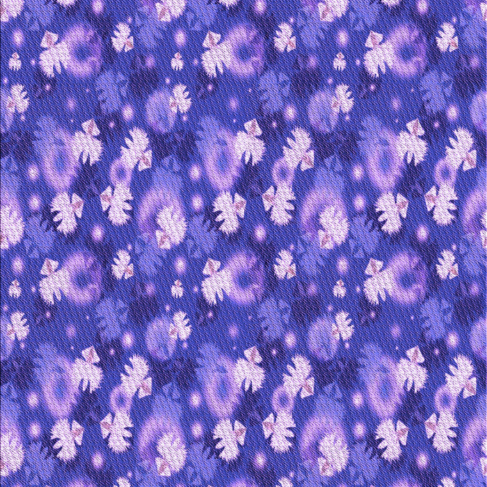 Machine Washable Transitional Purple Mimosa Purple Rug, wshpat1743pur