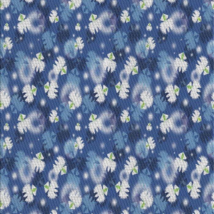 Machine Washable Transitional Blueberry Blue Rug, wshpat1743