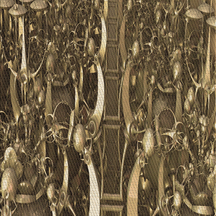 Patterned Bronze Brown Rug, pat1744brn