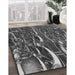 Machine Washable Transitional Dark Gray Black Rug in a Family Room, wshpat1744gry