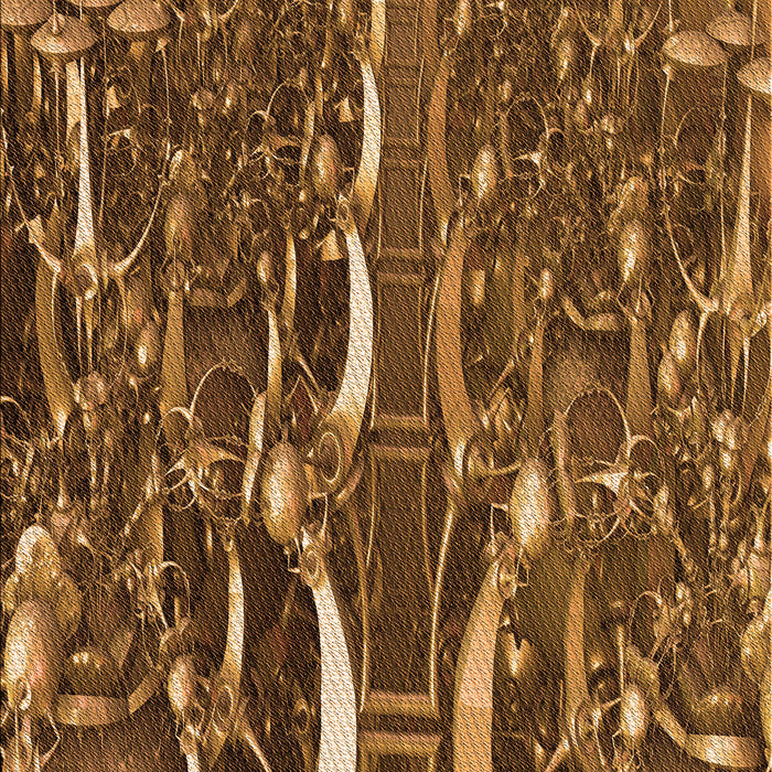 Patterned Red Brown Rug, pat1744org