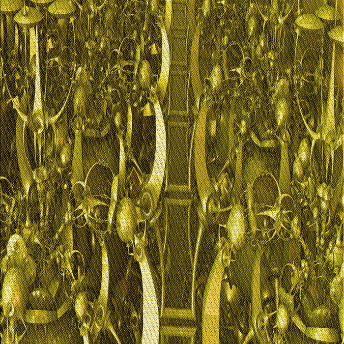 Machine Washable Transitional Brown Rug, wshpat1744yw