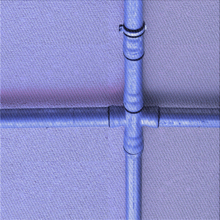 Round Patterned Purple Mimosa Purple Rug, pat1745blu