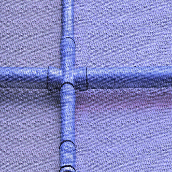 Machine Washable Transitional Purple Mimosa Purple Rug, wshpat1745blu