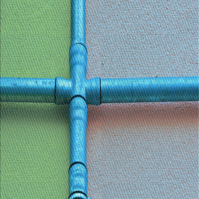 Patterned Grayish Turquoise Green Rug, pat1745lblu