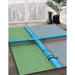 Machine Washable Transitional Grayish Turquoise Green Rug in a Family Room, wshpat1745lblu