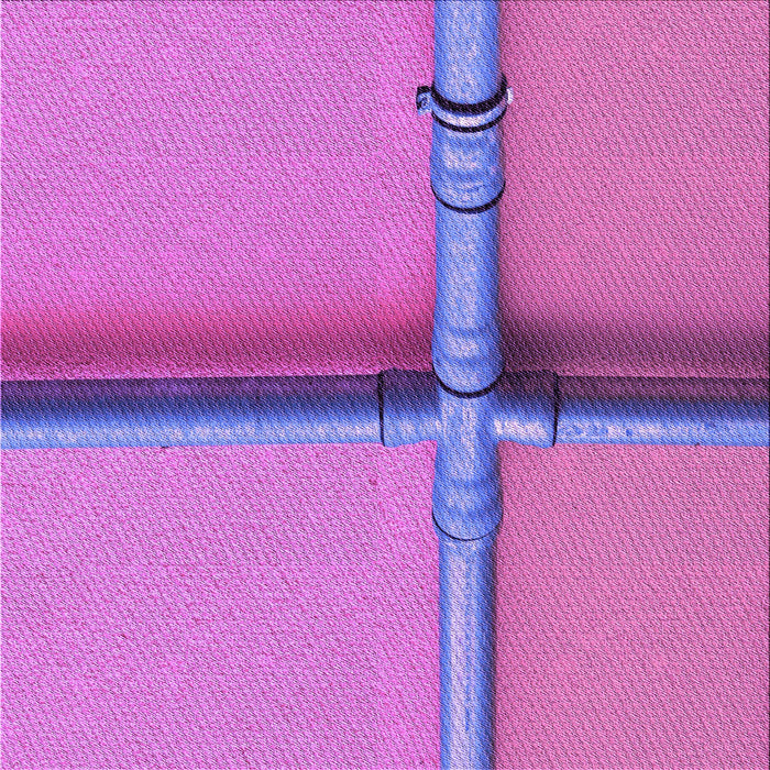 Round Patterned Purple Rug, pat1745pur