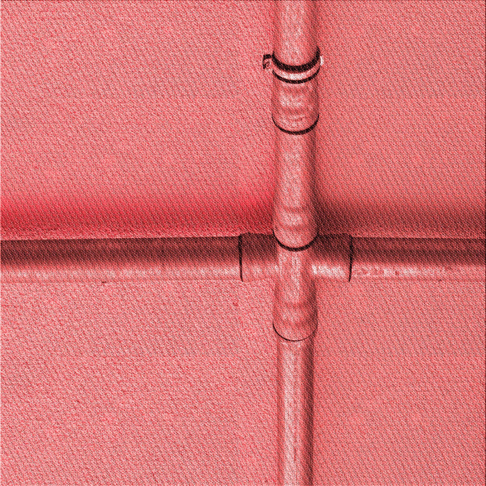 Round Machine Washable Transitional Ruby Red Rug, wshpat1745rd