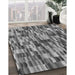 Machine Washable Transitional Dark Gray Rug in a Family Room, wshpat1746gry