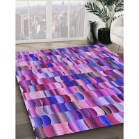 Patterned Purple Rug, pat1746pur