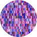 Square Patterned Purple Rug, pat1746pur