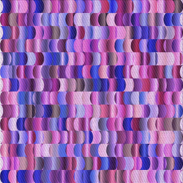 Round Patterned Purple Rug, pat1746pur