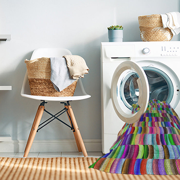 Machine Washable Transitional Dark Raspberry Purple Rug in a Washing Machine, wshpat1746