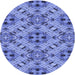 Square Patterned Blue Rug, pat1747blu