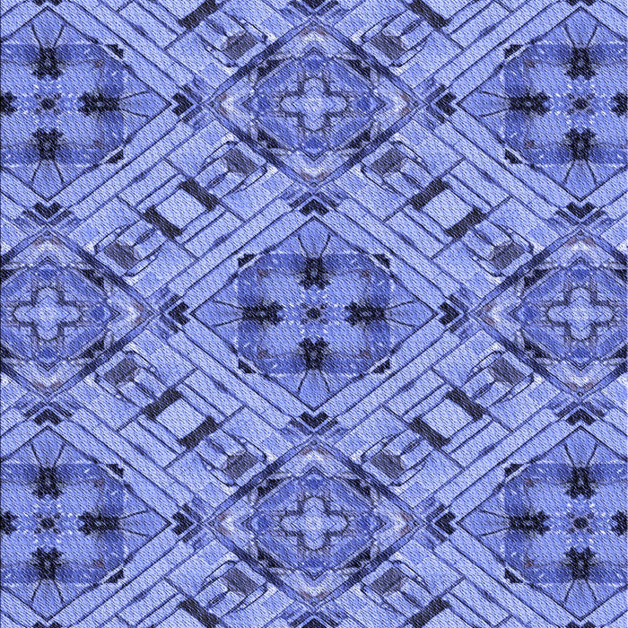 Patterned Blue Rug, pat1747blu