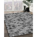 Patterned Gray Rug in Family Room, pat1747gry