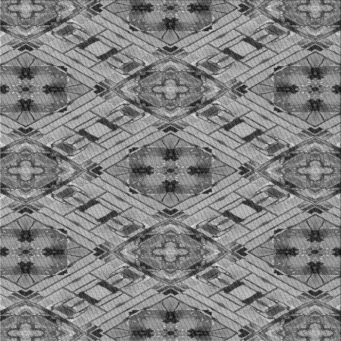 Round Patterned Gray Rug, pat1747gry