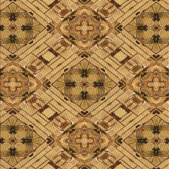 Patterned Saddle Brown Rug, pat1747org