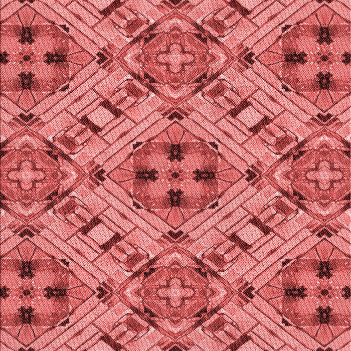 Patterned Red Rug, pat1747rd