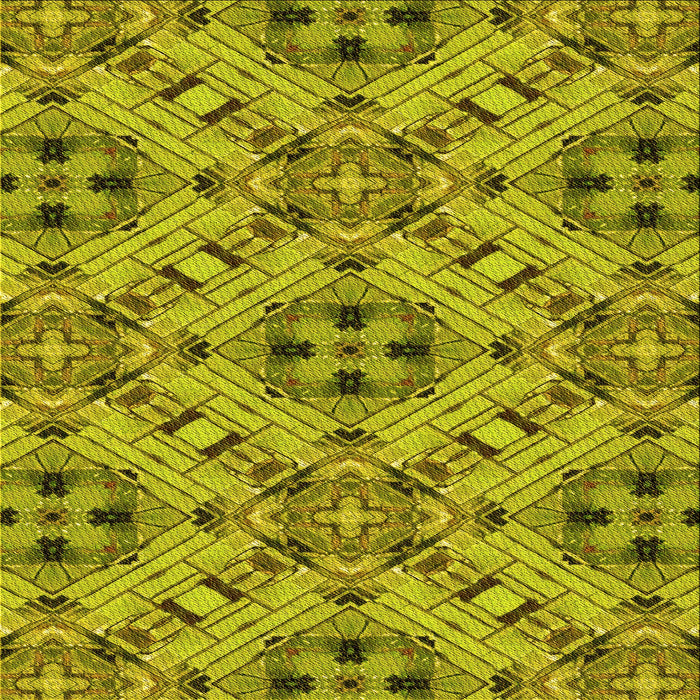 Round Patterned Olive Green Rug, pat1747yw