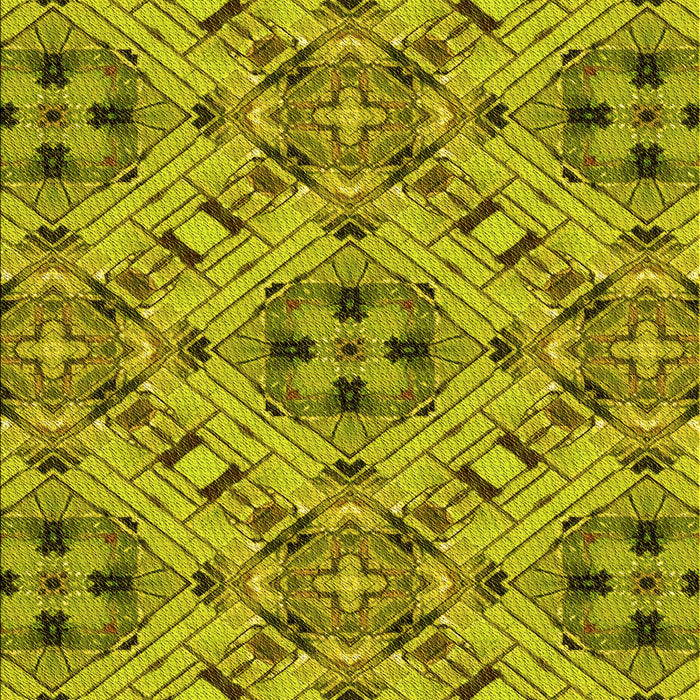 Patterned Olive Green Rug, pat1747yw