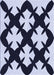 Patterned Night Blue Rug, pat1748blu