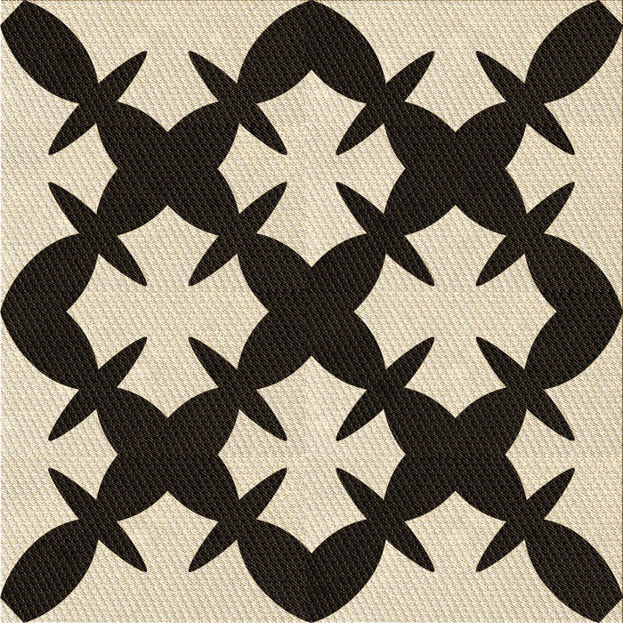 Round Patterned Deep Peach Orange Rug, pat1748brn