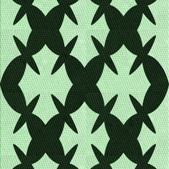 Patterned Dark Forest Green Rug, pat1748grn