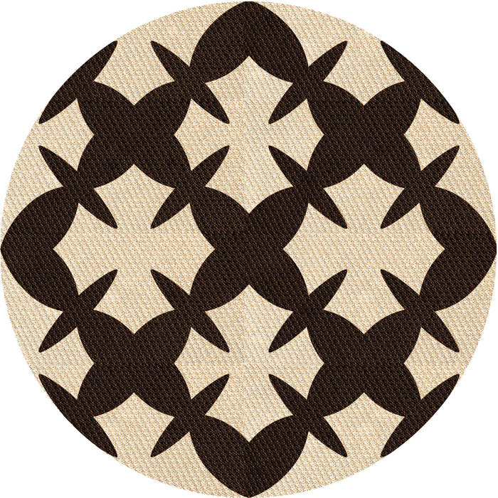 Square Patterned Red Rug, pat1748org