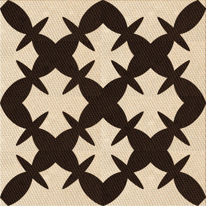 Round Patterned Red Rug, pat1748org