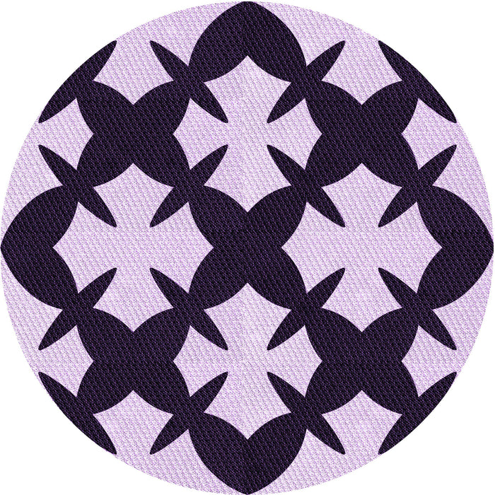 Square Patterned Blossom Pink Rug, pat1748pur