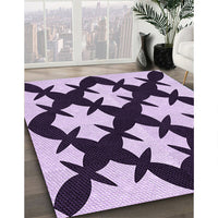 Patterned Blossom Pink Rug, pat1748pur